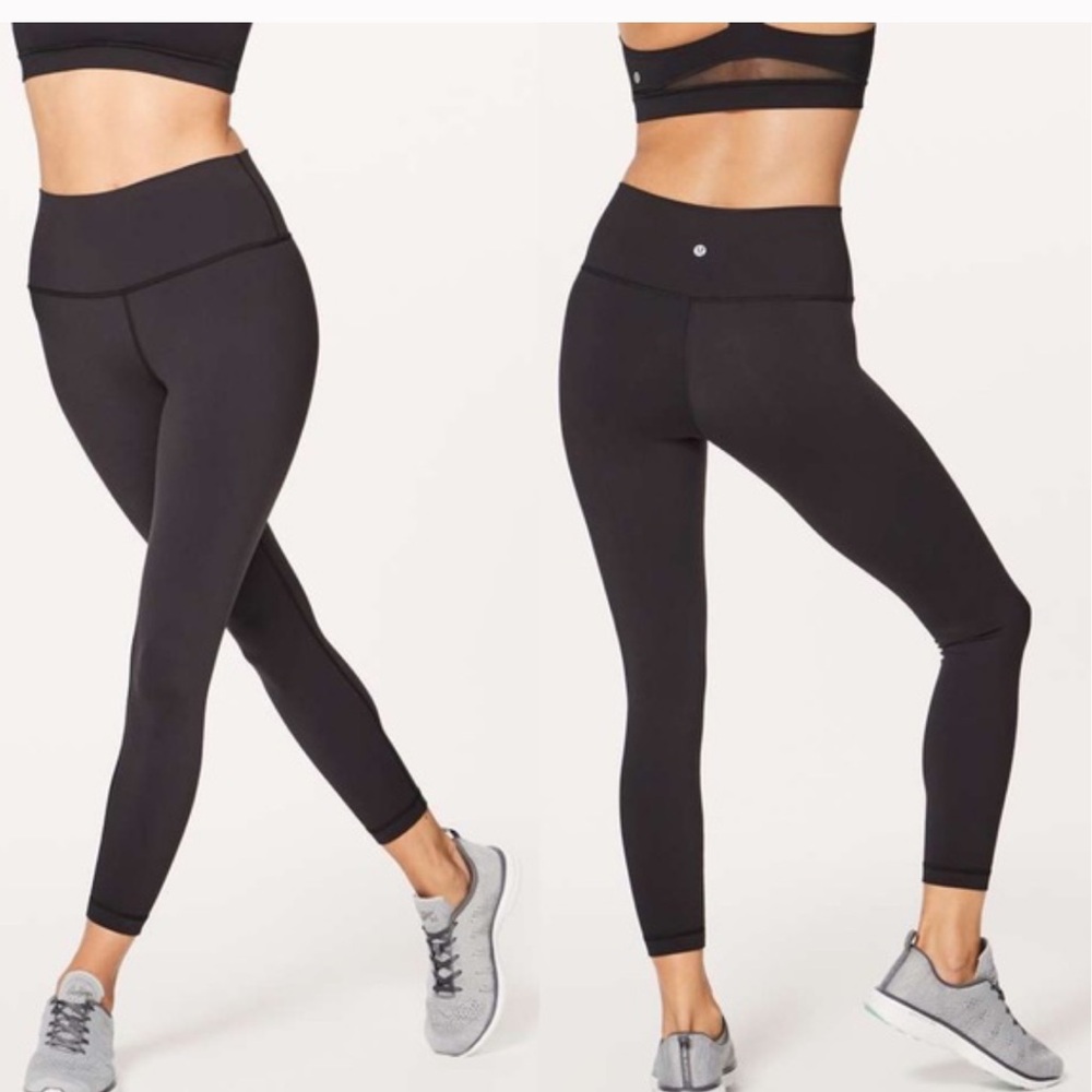 Lululemon Athletica Women's Black High-Rise Leggings Size 4